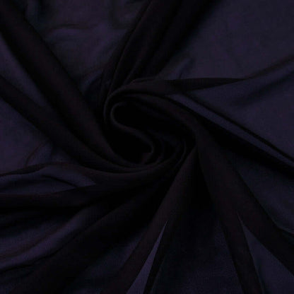 Black sheer fabric with a soft, flowing texture.
