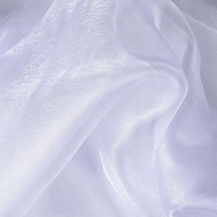 Sheer white fabric with a soft, flowing texture.