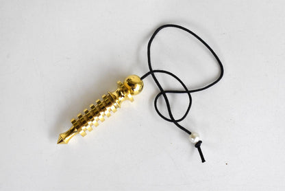 6 Ring Bullet Brass Pendulum Silver Metal Egyptian Pendulums.