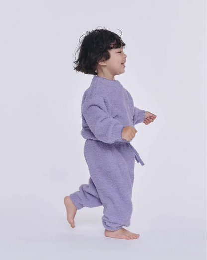 7AM Enfant Fuzzy Boxy Lounge Pant in Taro