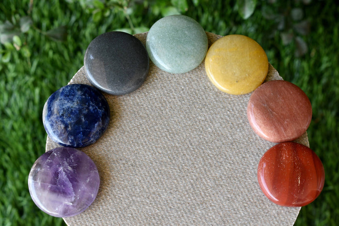 7pcs Chakra Round Crystal Set