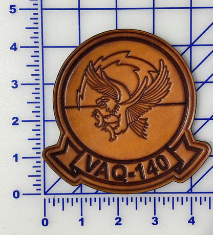 Officially Licensed US Navy VAQ-140 Patriots Leather Patches