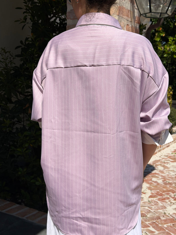 Tangled Oversized Button Down