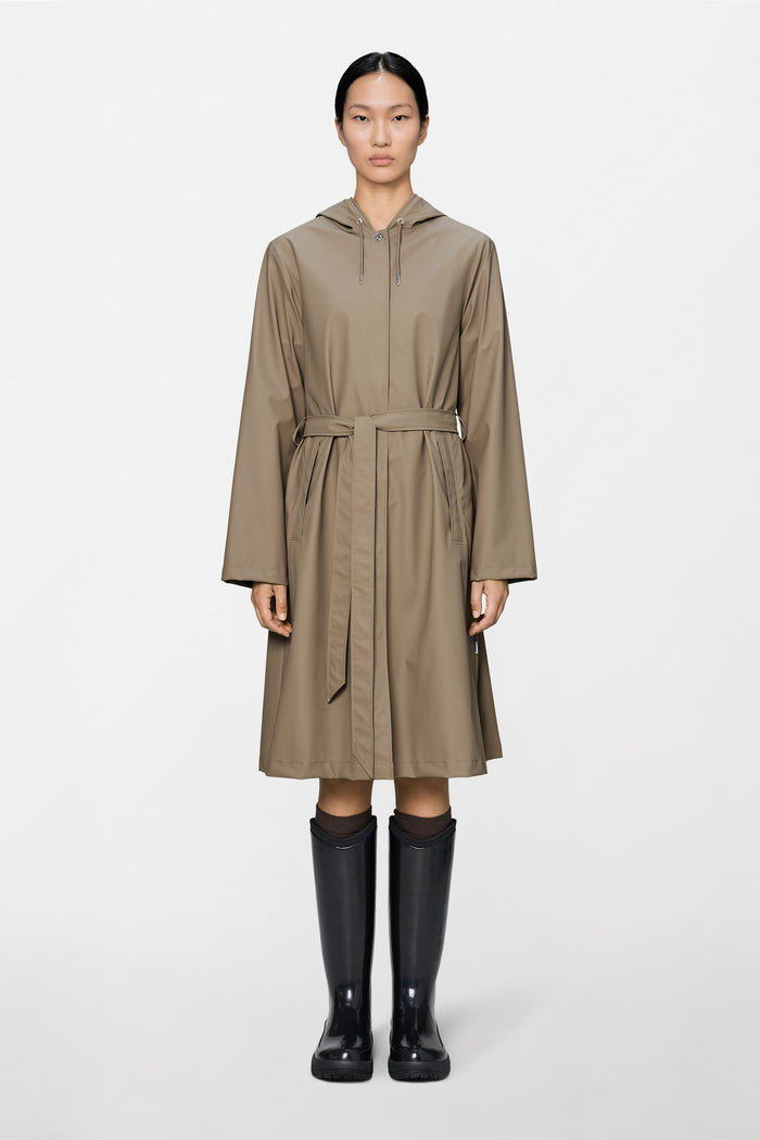 RAINS A-Line Longer W Jacket Beige Jacket