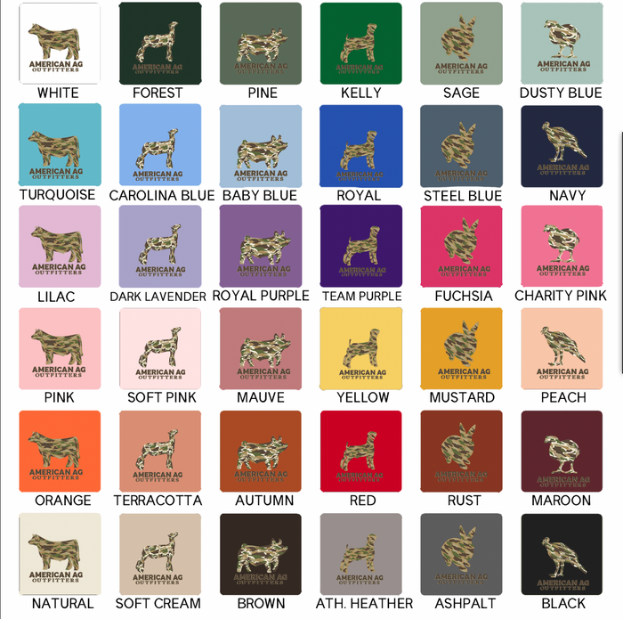 AAO CAMO ANIMAL - CHOOSE YOUR ANIMAL - Bella Canvas T-Shirt