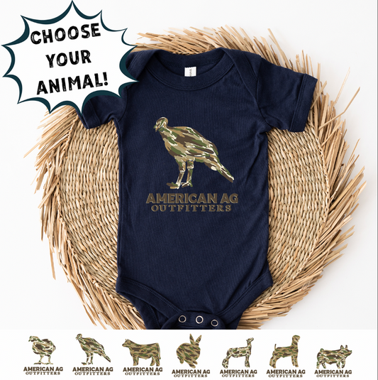 AAO CAMO ANIMAL - CHOOSE YOUR ANIMAL  – Infant/Toddler/Youth