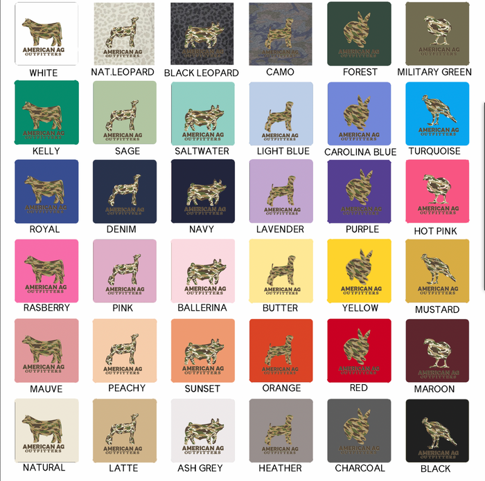 AAO CAMO ANIMAL - CHOOSE YOUR ANIMAL  – Infant/Toddler/Youth