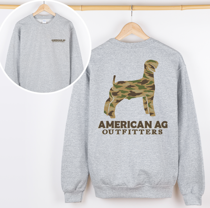 AAO Camo Goat – Crewneck - Front & Back!