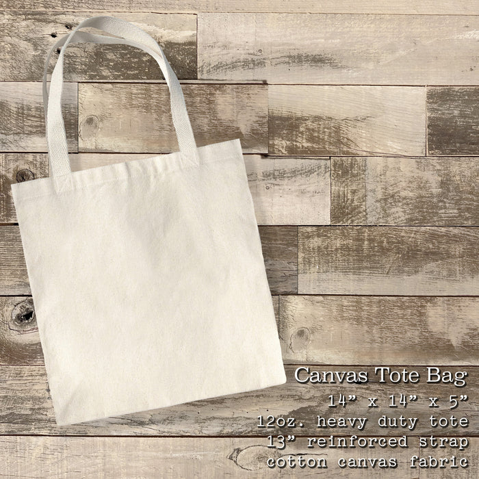 Abstract Beach Heart - Valentine's Day Canvas Tote Bag