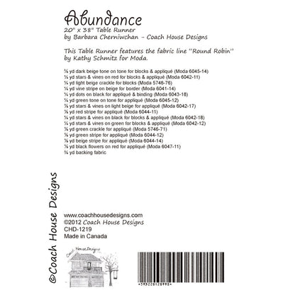 Abundance Quilt Pattern