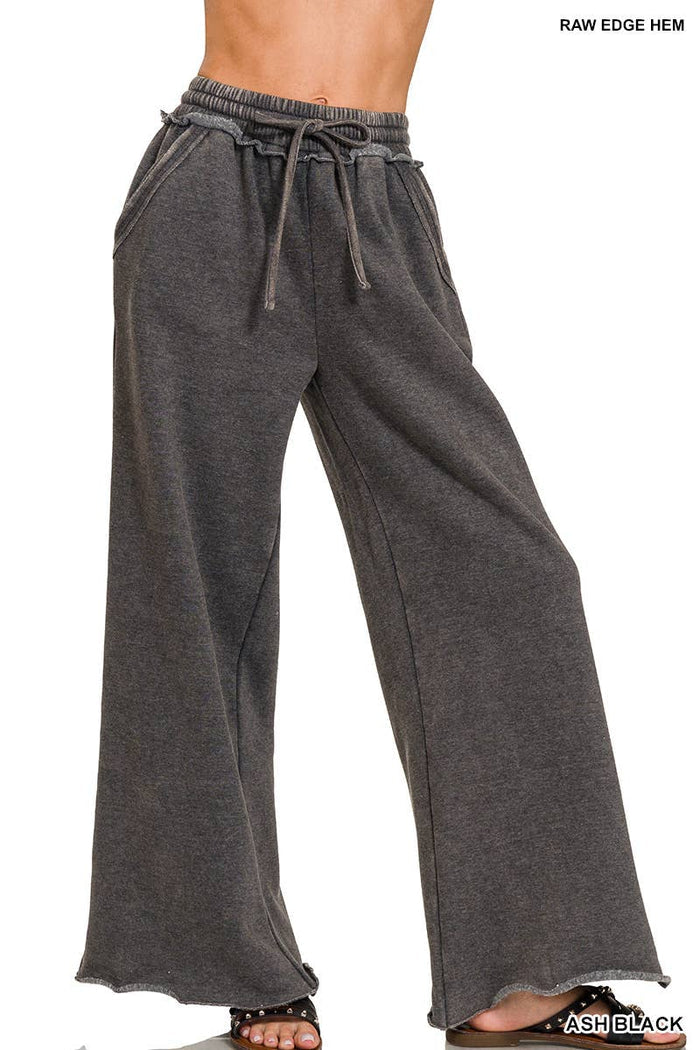 Acid Wash Fleece Sweatpants