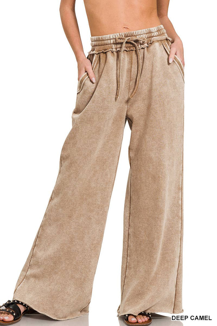 Acid Wash Fleece Sweatpants