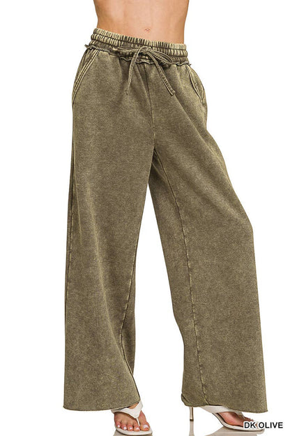 Acid Wash Fleece Sweatpants
