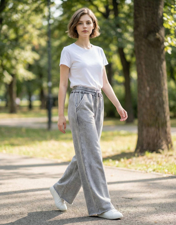 Acid Wash Fleece Sweatpants