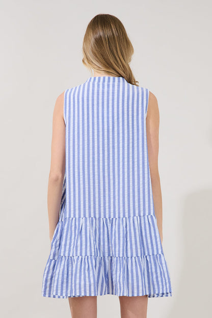 Addelyn Stripe Shift Mini Dress