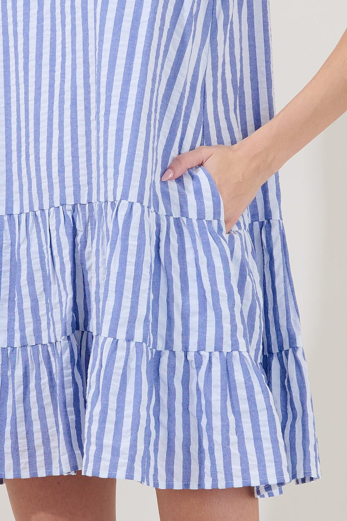 Addelyn Stripe Shift Mini Dress