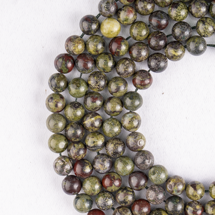 African Bloodstone Beads, Natural Round Crystal Beads 4mm to 12mm