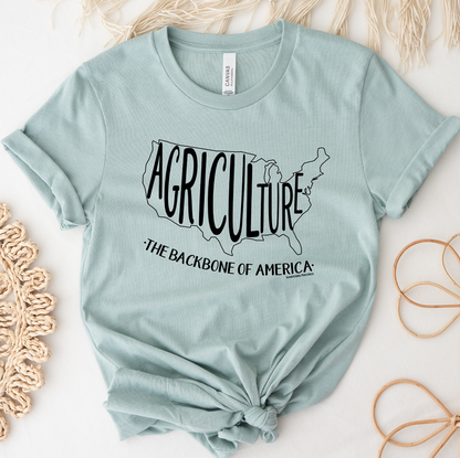 Agriculture Is The Backbone Of America – Bella Canvas T-Shirt