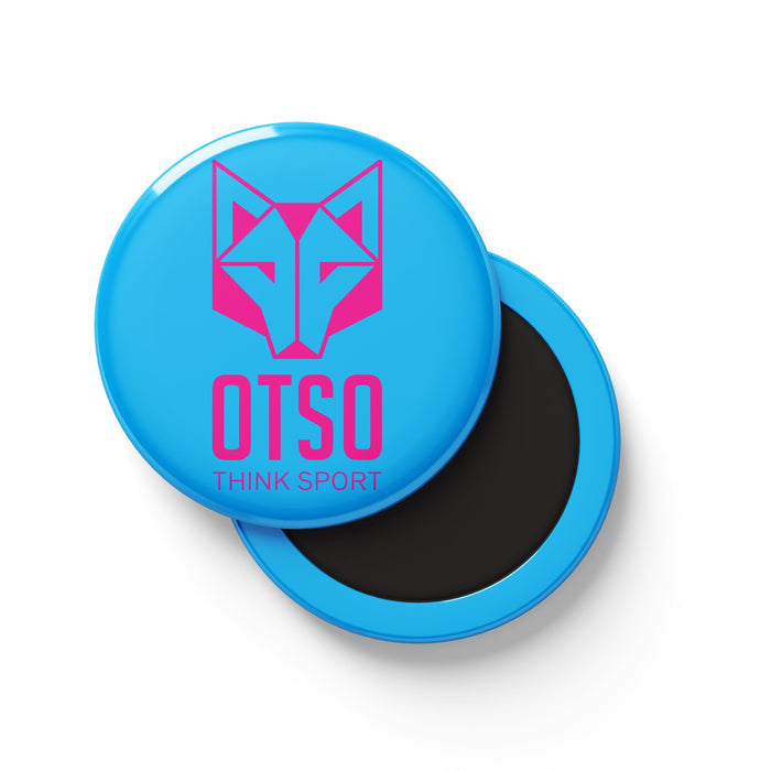 Aimants porte dossard - Light Blue & Fluo Pink