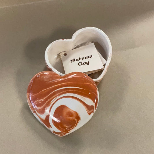 Alabama Clay- Heart Box