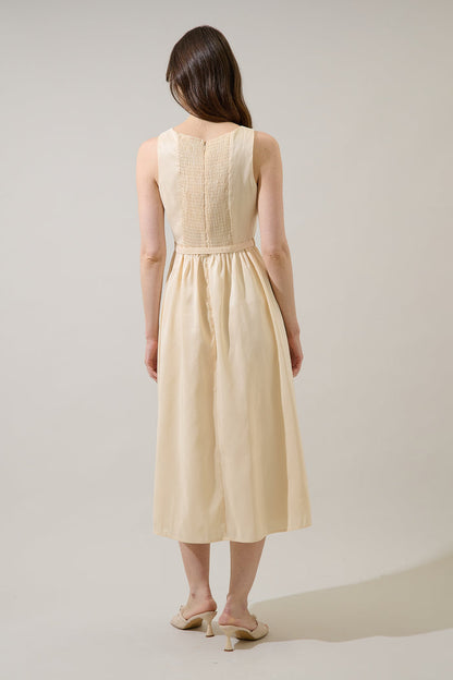 Alani Clio Smocked Midi Dress