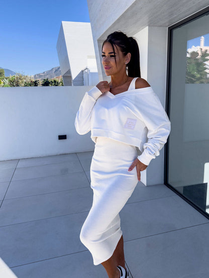 Alexis - Ensemble robe sweat décontractée