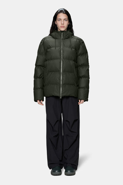 RAINS Alta Puffer Jacket Green Jacket