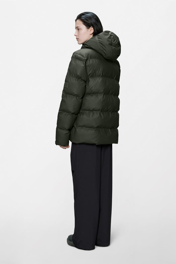 RAINS Alta Puffer Jacket Green Jacket