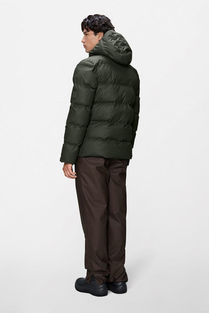 RAINS Alta Puffer Jacket Green Jacket