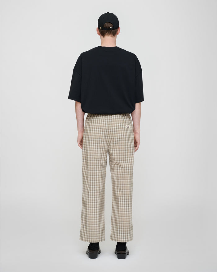 Alwin - Drawstring pants - Creme/Grey