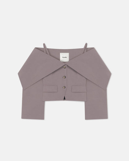 Amantha - Structured blazer - Grey