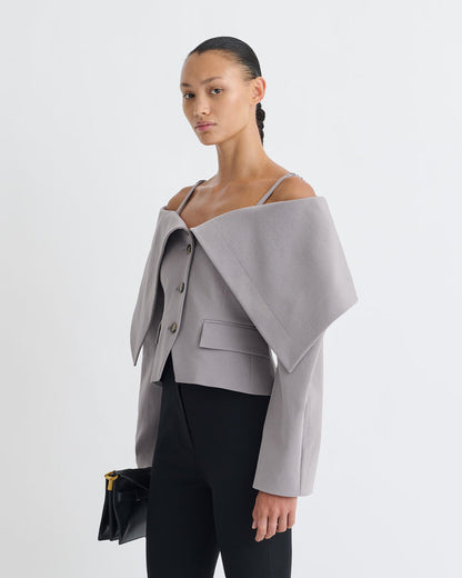 Amantha - Structured blazer - Grey