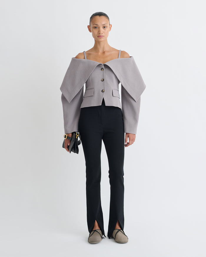 Amantha - Structured blazer - Grey