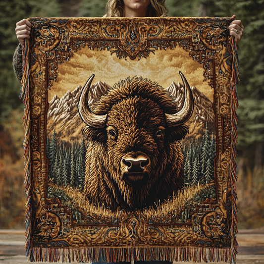 Amber - Vatteret tæppe Bison Charme