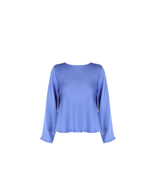 ANDIE BACKLESS TOP PERIWINKLE