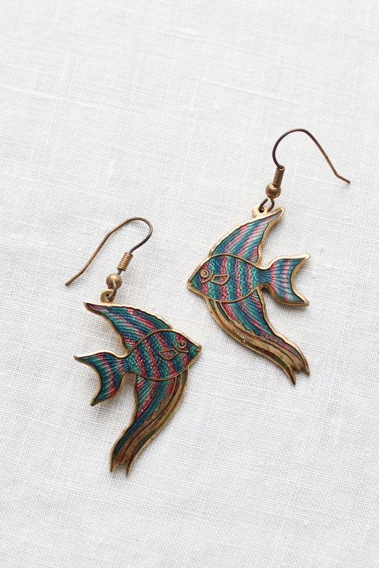 angelfish earrings