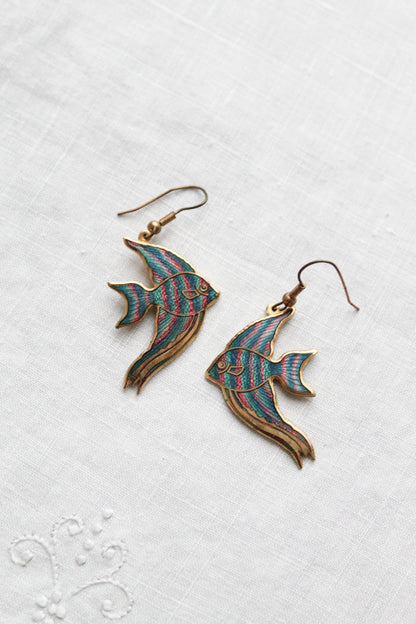 angelfish earrings