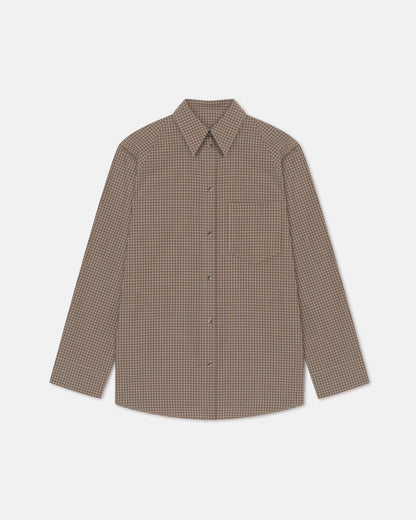 Arleen - Checked Shirting Shirt - Brown/Creme