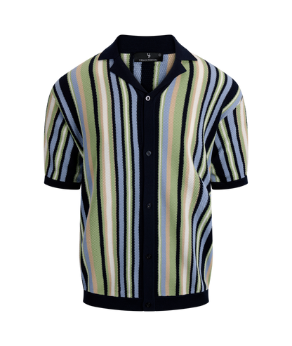 Urban Pioneers Male Armando SS Shirt SS SHIRT DARK NAVY MULTI