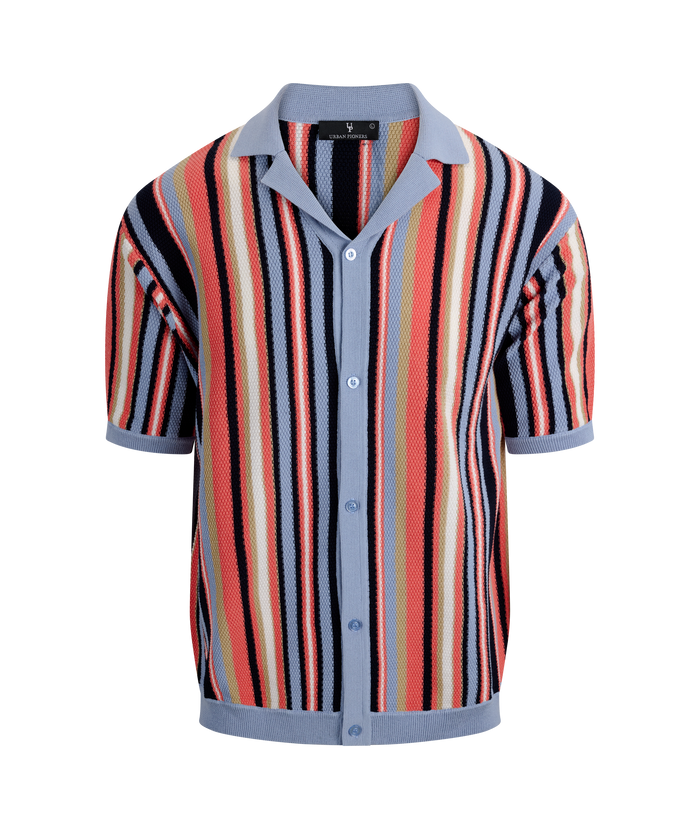 Urban Pioneers Male Armando SS Shirt SS SHIRT LIGHT BLUE MULTI