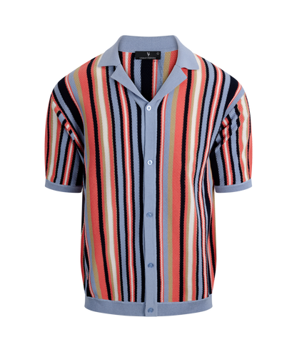 Urban Pioneers Male Armando SS Shirt SS SHIRT LIGHT BLUE MULTI