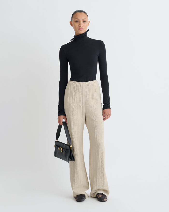 Arvenn - Seersucker Suiting Pants - Sand