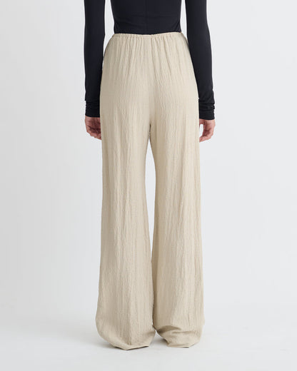 Arvenn - Seersucker Suiting Pants - Sand