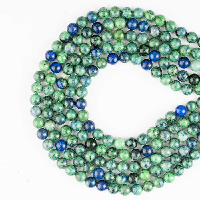 Azurite Malachite Beads, Natural Crystal Round Beads 4mm to 12mm
