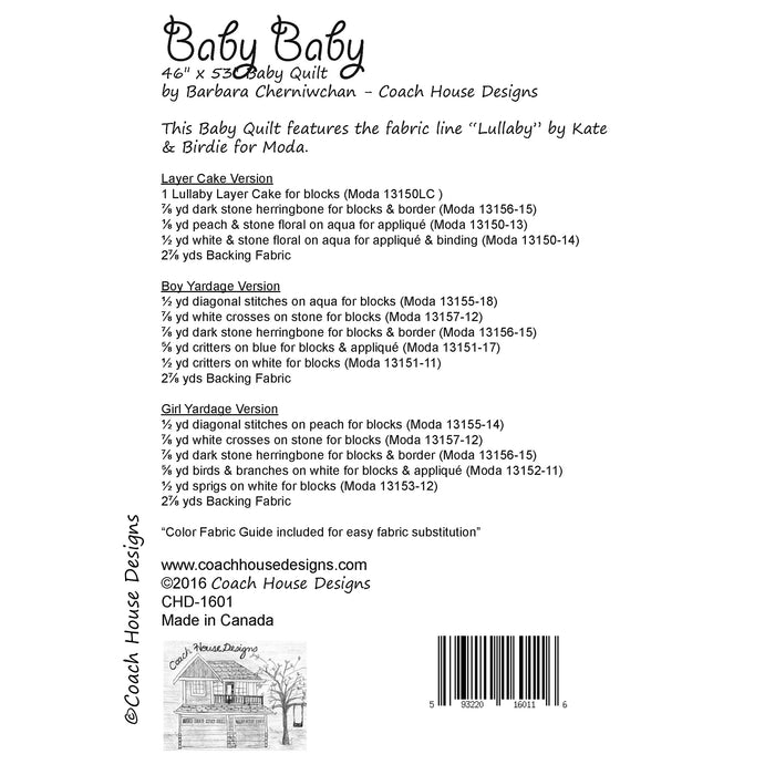 Baby Baby Quilt Pattern