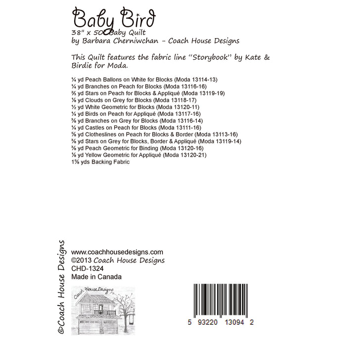 Baby Bird Quilt Pattern