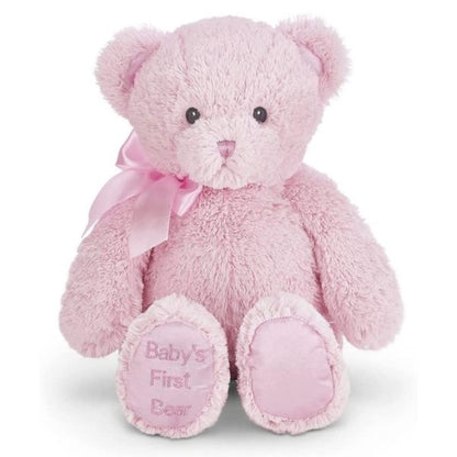 Baby's First Bear Plush Stuffed Animal 18 Pink Teddy