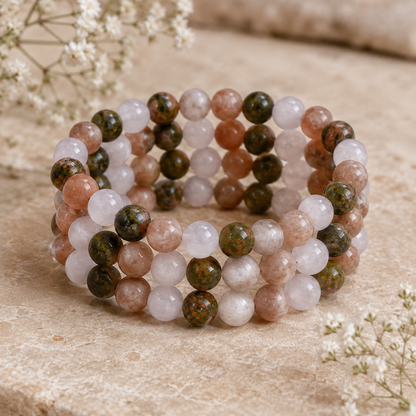Balancing FERTILITY Crystal Bracelet (Assisting, Environment, Promotes)