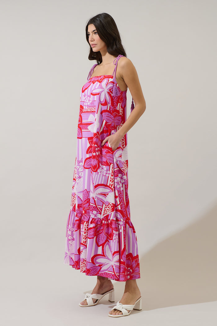 Barba Tropical Veth Shift Maxi Dress