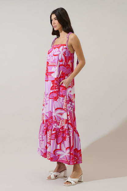 Barba Tropical Veth Shift Maxi Dress